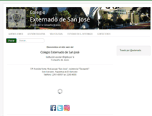 Tablet Screenshot of externado.edu.sv